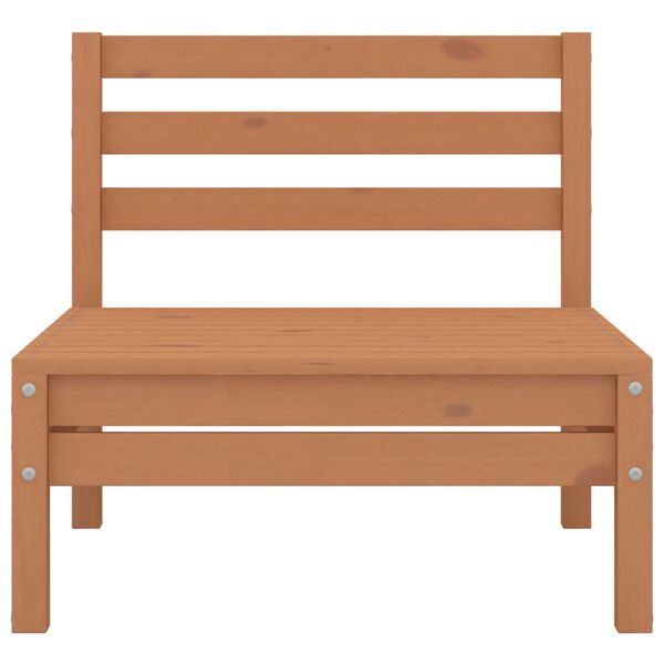 vidaXL 3d&iacute;ln&aacute; zahradn&iacute; sedac&iacute; souprava medově hněd&aacute; masivn&iacute; borovice