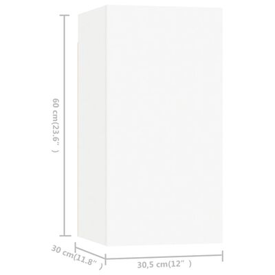 vidaXL TV skříňky 7 ks bílé 30,5 x 30 x 60 cm dřevotříska