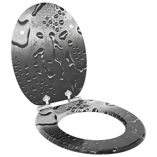 vidaXL Toaletn&iacute; sed&aacute;tko s tlumen&yacute;m zav&iacute;r&aacute;n&iacute;m &Scaron;ed&yacute; 44 x 38 cm MDF deska