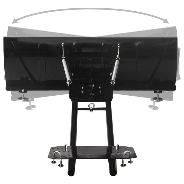 vidaXL Sněžný pluh pro ATV 115 x 38 cm černý