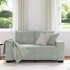 vidaXL Loveseat Sofa světle &scaron;ed&aacute; 160x77x82 cm samet