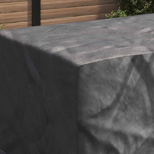 vidaXL Pokryv na n&aacute;bytek Jednobarevn&yacute; Čern&aacute; 270 x 110 x 70 cm 210D