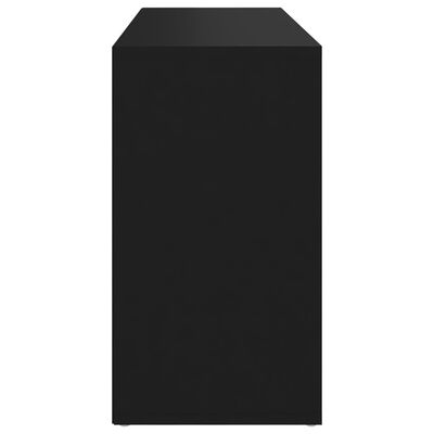 vidaXL Lavice s botníkem černá 103 x 30 x 54,5 cm dřevotříska