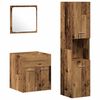 vidaXL Sada koupelnov&eacute;ho n&aacute;bytku 4 ks Star&eacute; dřevo 41 x 38,5 x 46 cm