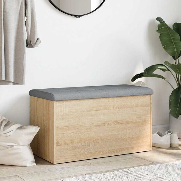 vidaXL &Uacute;ložn&aacute; lavice dub sonoma 82 x 42 x 45 cm konstrukčn&iacute; dřevo