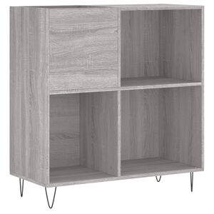 vidaXL Skř&iacute;ňka na LP desky &scaron;ed&aacute; sonoma 84,5x38x89 cm kompozitn&iacute; dřevo