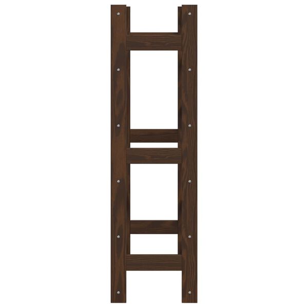 vidaXL Stojan na víno na 30 lahví hnědý masivní borové dřevo