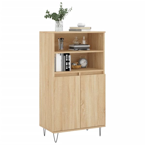 vidaXL Skř&iacute;ň highboard dub sonoma 60 x 36 x 110 cm kompozitn&iacute; dřevo
