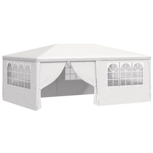 vidaXL Profesion&aacute;ln&iacute; party stan s bočnicemi 4 x 6 m b&iacute;l&yacute; 90 g/m&sup2;