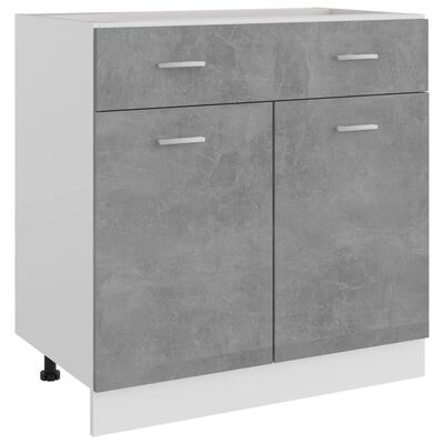 vidaXL Spodní skříňka zásuvka betonově šedá 80x46x81,5 cm dřevotříska