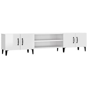vidaXL TV skř&iacute;ňka b&iacute;l&aacute; vysok&yacute; lesk 180 x 31,5 x 40 cm kompozitn&iacute; dřevo