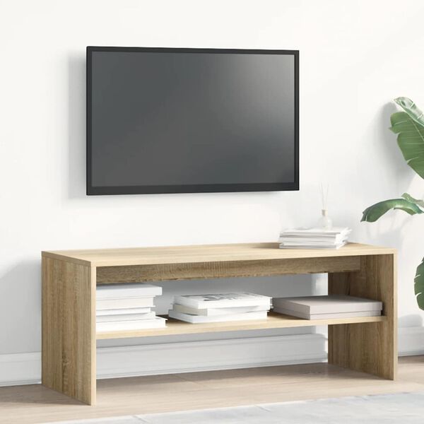vidaXL TV stolek dub sonoma 100 x 40 x 40 cm dřevotříska