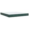 vidaXL Box spring postel s matrac&iacute; tmavě zelen&aacute; 180x200 cm samet