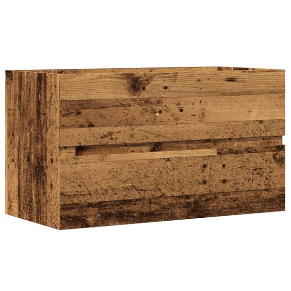 vidaXL Koupelnov&aacute; z&aacute;věsn&aacute; skř&iacute;ňka old wood 80 x 38,5 x 45 cm kompozit