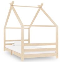 vidaXL Rám dětské postele masivní borové dřevo 90 x 200 cm