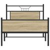 vidaXL R&aacute;m postele bez matrace dub sonoma 100x200 cm kompozitn&iacute; dřevo