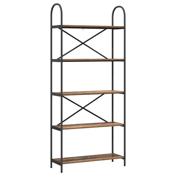 vidaXL Knihovna Star&eacute; dřevo 80 x 30 x 183 cm Kompozitn&iacute; dřevo