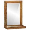 vidaXL Koupelnov&eacute; zrcadlo Hněd&aacute; 50 x 22 x 70 cm Masivn&iacute; ak&aacute;tov&eacute; dřevo