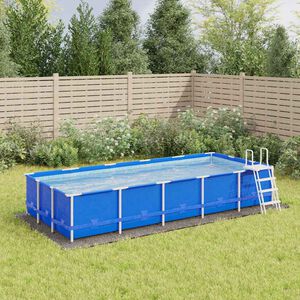 vidaXL Podložka pod baz&eacute;n světle &scaron;ed&aacute; 550x280 cm polyester geotextilie