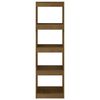vidaXL Knihovna / dělicí stěna medově hnědá 40x30x135,5 cm borovice