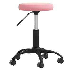 vidaXL Kancel&aacute;řsk&aacute; otočn&aacute; židle Růžov&yacute; samet