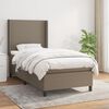 vidaXL Box spring postel s matrac&iacute; taupe 90x190 cm textil