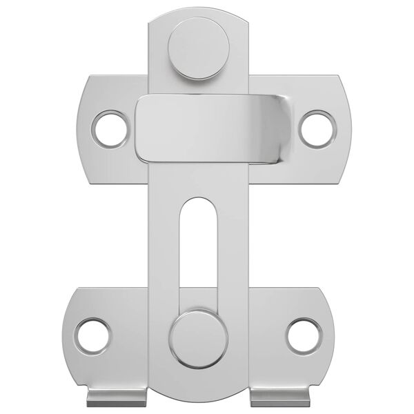 vidaXL Z&aacute;mek na dveře 12 pcs Stř&iacute;brn&aacute; 70 x 8 mm Ocel