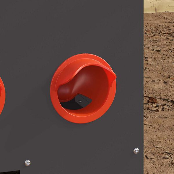 vidaXL Krm&iacute;tko pro slepice Čern&aacute; 60,5 x 29 x 51 cm