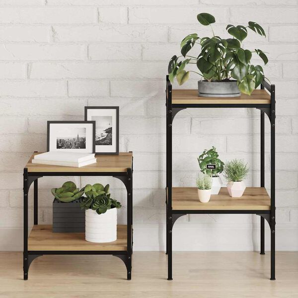 vidaXL Police na knihy 4 pcs Hněd&aacute; 40 x 40 x 1,5 cm kompozitn&iacute; dřevo