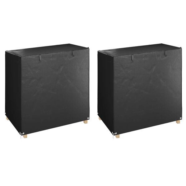 vidaXL Plachty na zahradní houpačku 2 ks 8 oček 125x90x135/165 cm PE