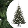 vidaXL Uměl&yacute; v&aacute;nočn&iacute; stromek s v&aacute;nočn&iacute;mi koulemi 120 cm 150 LED