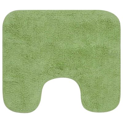 vidaXL Sada koupelnových předložek 2 kusy textilní zelená