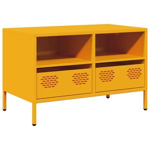 vidaXL TV skř&iacute;ňka hořčicově žlut&aacute; 68 x 39 x 43,5 cm ocel