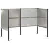 vidaXL Z&aacute;stěna na popelnice 167 x 85 x 113 cm Nerezov&aacute; ocel Stř&iacute;brn&aacute;