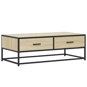 vidaXL Konferenčn&iacute; stolek dub sonoma 100 x 50 x 35 cm kompozit a kov