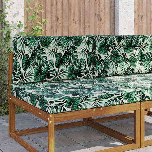 vidaXL Venkovn&iacute; pol&scaron;t&aacute;ř na pohovku 2 pcs Vzor listů Polyester