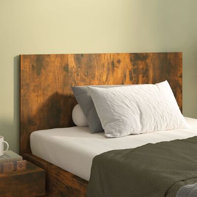 vidaXL Čelo postele kouřový dub 120 x 1,5 x 80 cm kompozitní dřevo
