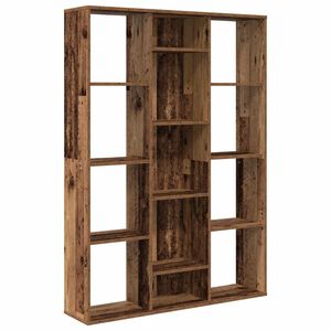 vidaXL Knihovna/dělic&iacute; stěna old wood 100x24x140 cm kompozitn&iacute; dřevo