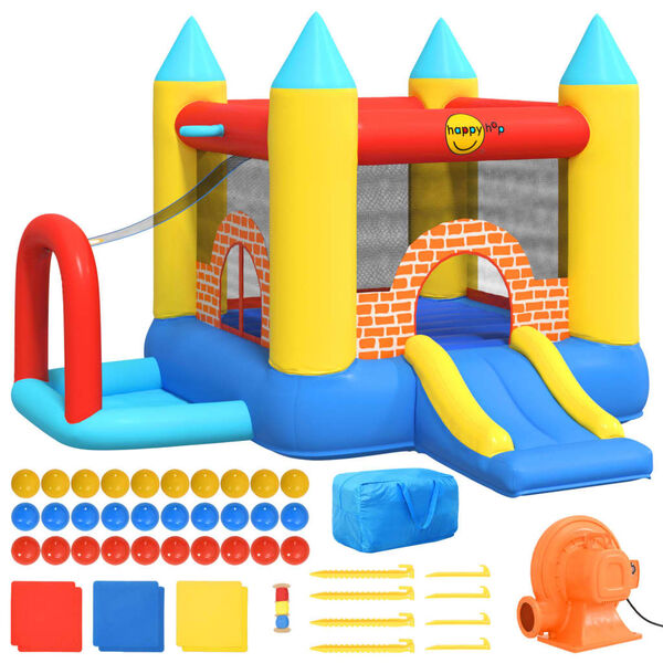 Happy Hop Nafukovací skákací hrad se skluzavkou 300 x 280 x 202 cm PVC