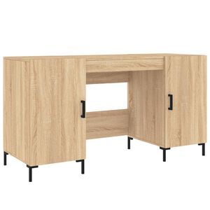 vidaXL Psac&iacute; stůl dub sonoma 140 x 50 x 75 cm kompozitn&iacute; dřevo