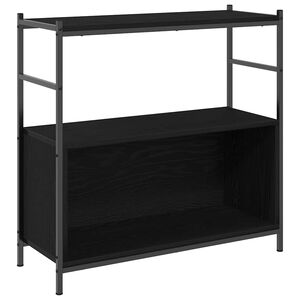 vidaXL Knihovna 80 x 30 x 78,5 cm Kompozitn&iacute; dřevo Čern&yacute; dub