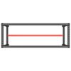 vidaXL R&aacute;m pracovn&iacute;ho stolu matně čern&yacute; a červen&yacute; 140 x 50 x 79 cm kov