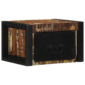 vidaXL Nočn&iacute; skř&iacute;ňka Multicolour 40x35x25 cm Masivn&iacute; dřevo Reclaimed