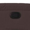 vidaXL Polohovac&iacute; křeslo tmavě hněd&eacute; textil