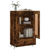 vidaXL Skř&iacute;ň highboard kouřov&yacute; dub 69,5 x 31 x 115 cm kompozitn&iacute; dřevo