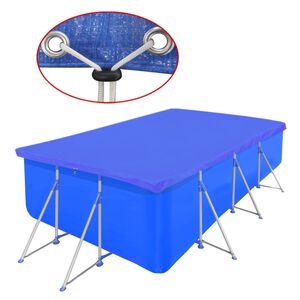 vidaXL Kryt na baz&eacute;n PE obd&eacute;ln&iacute;kov&yacute; 90 g/m2 394 x 207 cm