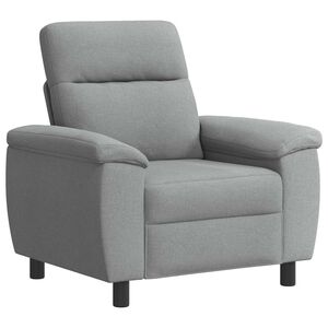 vidaXL Pohovka Světle &scaron;ed&aacute; 95 x 90 x 95 cm Textil