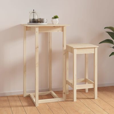 vidaXL Barový stolek 60 x 60 x 110 cm masivní borové dřevo
