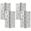 vidaXL Z&aacute;věs 4 ks 130 x 75 x 13 mm Stř&iacute;brn&aacute; Ocel