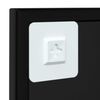 vidaXL N&aacute;stěnn&eacute; zrcadlo čern&eacute; 60 x 60 cm kov